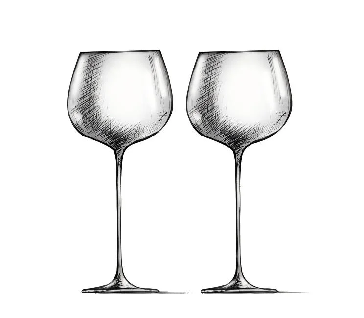 Hand-blown wine glasses,super clear,Perfect Select Company