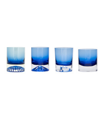 Solid Colored Heavy Base Whiskey Glass