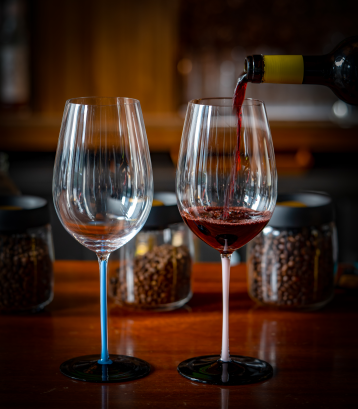 Colored Stem Wine Glass